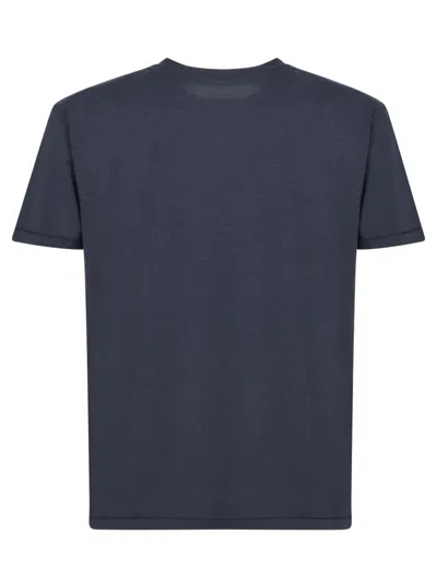 Tom Ford Crew Neck Plain Design Short Sleeves In Blue