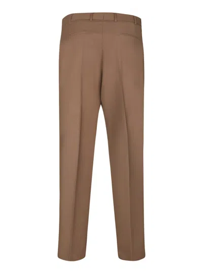 Pt Torino Rebel Twill Trousers In Biscotto In Brown