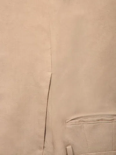 Boglioli Beige Cotton And Lycra Suit In Brown