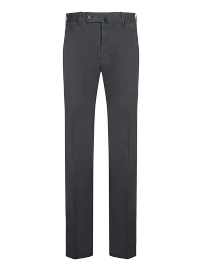 Incotex Tailored Grey Trousers With Classic Button Closure In Gray