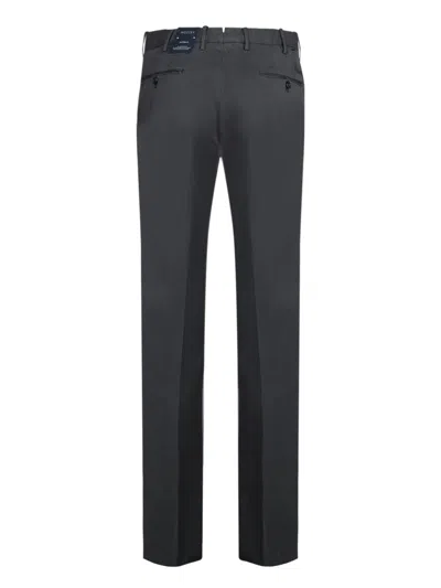 Incotex Tailored Grey Trousers With Classic Button Closure In Gray