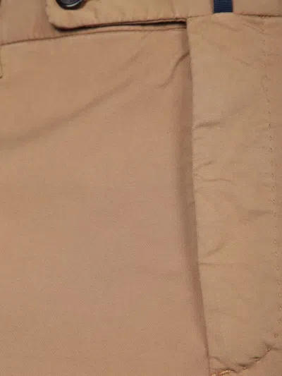 Incotex Tailored Beige Trousers With Smooth Finish In Brown