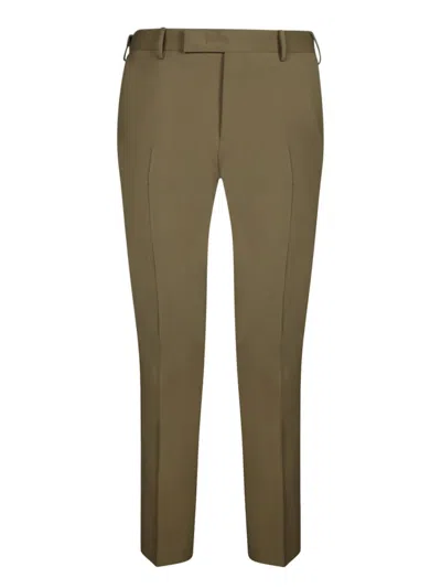Pt Torino Style Stretch Cotton Master Fit Trousers In Tortora