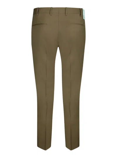 Pt Torino Style Stretch Cotton Master Fit Trousers In Tortora