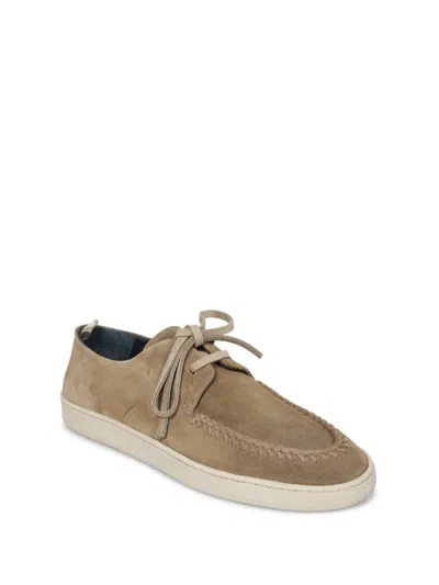 Officine Creative Herbie Lead Lace Suede Brown Loafer