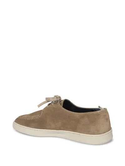 Officine Creative Herbie Lead Lace Suede Brown Loafer