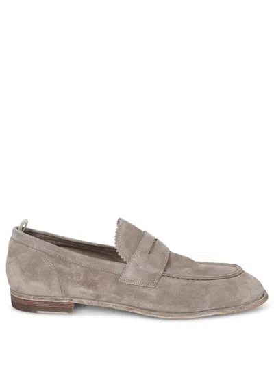 Officine Creative Solitude Suede Beige Loafer In Neutral