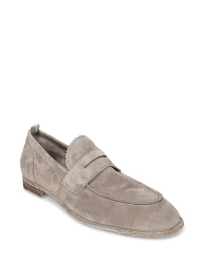 Officine Creative Solitude Suede Beige Loafer In Neutral