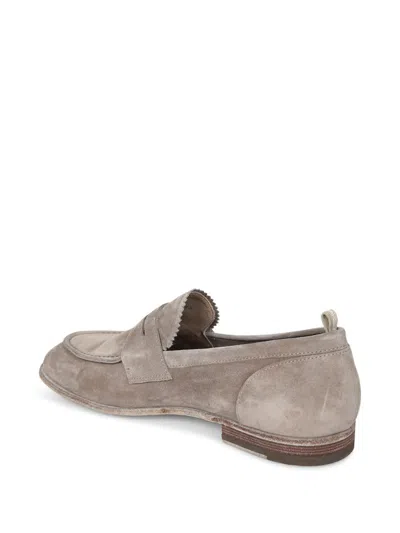 Officine Creative Solitude Suede Beige Loafer In Neutral