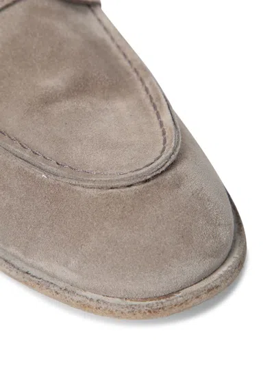 Officine Creative Solitude Suede Beige Loafer In Neutral