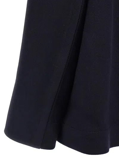 Victoria Beckham Pointed Shoulder Coat In Blue