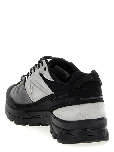 Salomon X-alp Ltr Mesh And Suede Sneakers In Gray