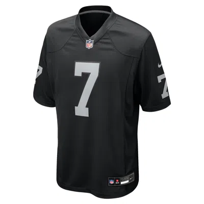 Nike Geno Smith Las Vegas Raiders  Men's Nfl Game Jersey In Black