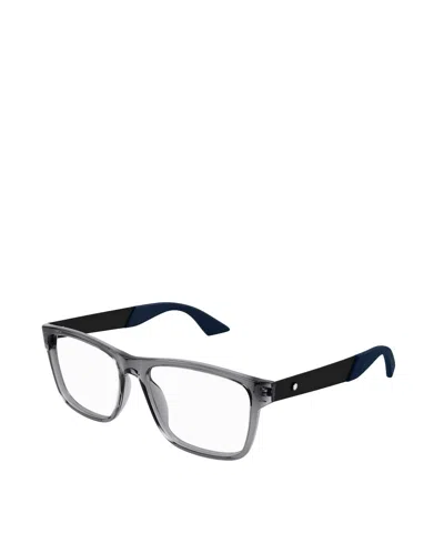 Montblanc Eyewear Square Frame Glasses In Gray