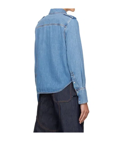 Darkpark Non-stretch Denim Shirt In Blue