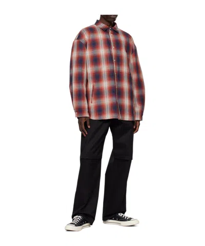 Darkpark Jacquard Patterned Shirt Jacket In Red