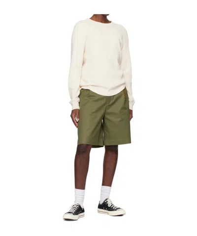 Darkpark Ruffled Wide-leg Shorts In Green