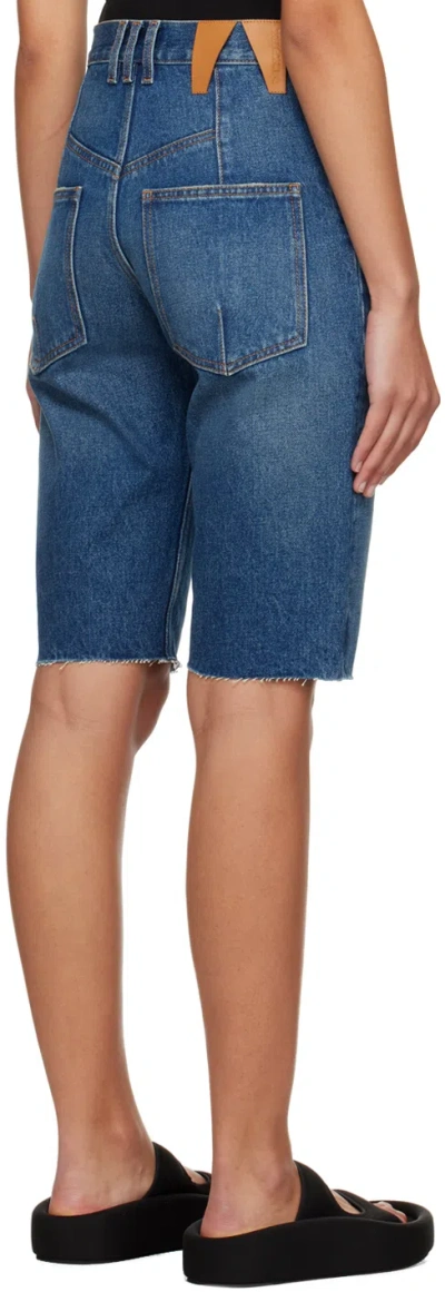 Darkpark Gina High-rise Denim Shorts In Blue