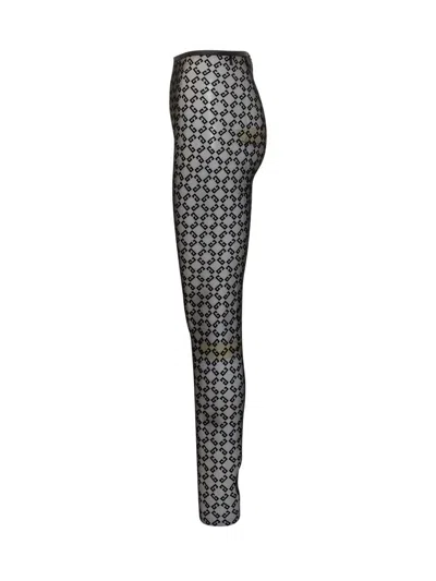 Givenchy Fitted Leggings With Distinctive Pattern And High Waistband In Black