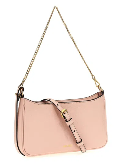 Versace Mini La Medusa Leather Crossbody Bag In Pink