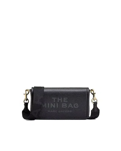 Marc Jacobs Borsa A Tracolla Nera In Pelle Martellata Color Nero In Black
