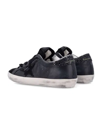 Golden Goose Deluxe Brand Women Super-star Classic With List Low-top Sneakers With Suede Inserts And In Black