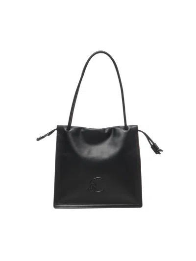 Coccinelle Large Dulse Drawstring Leather Tote Bag