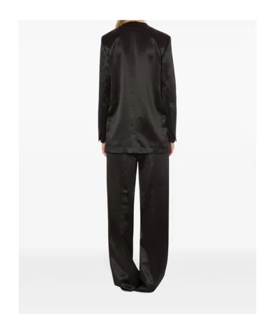 Philosophy Di Lorenzo Serafini Double-breasted Blazer With Structured Shoulders And Sheen