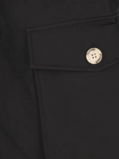 Woolrich Arctic Anorak In Ramar Cloth With Detachable Fur In Black