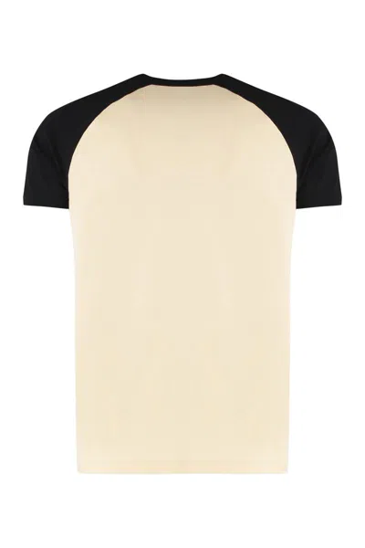 Valentino Sleeve Contrast Graphic Print Crew Neck In Neutral