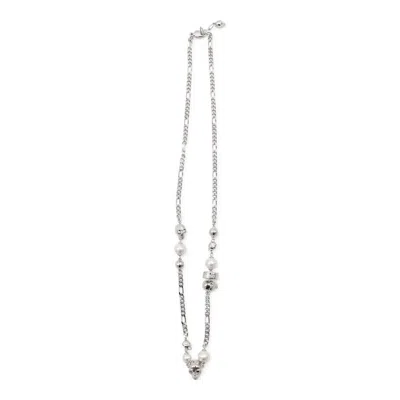 Alexander Mcqueen 925 Silver Necklace In Metallic