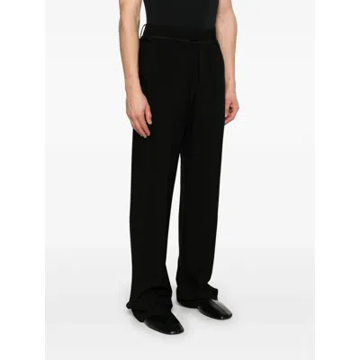 Ann Demeulemeester Ysten Cropped-hose In Black