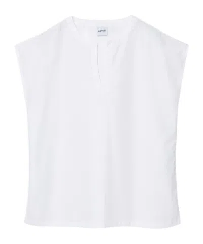 Aspesi V-neck Blouse In White