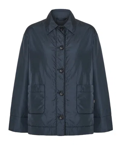 Aspesi Long Sleeve Patch Pocket Casual Jacket In Blue
