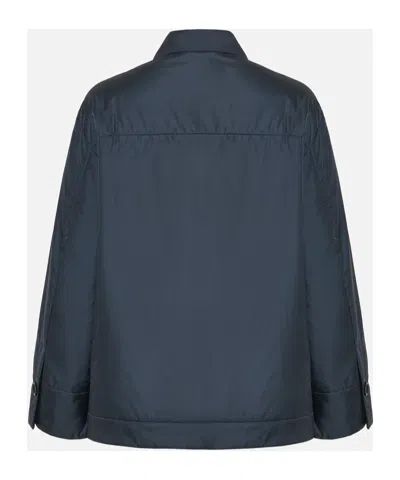 Aspesi Long Sleeve Patch Pocket Casual Jacket In Blue
