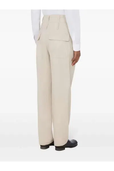 Moschino Straight-leg Tailored Pants In Neutral