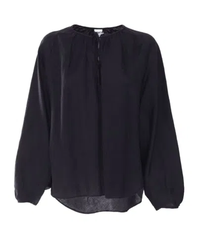 Aspesi Bow Tied Rounded Hem Top