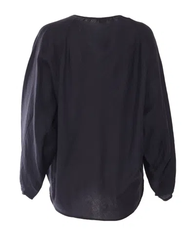 Aspesi Bow Tied Rounded Hem Top