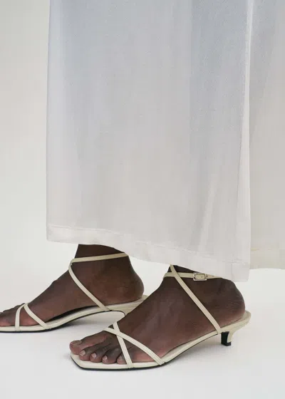 Totême Toteme Crossover Sandals In White