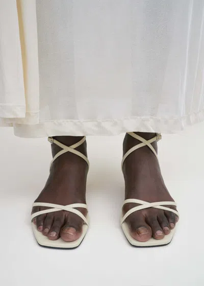 Totême Toteme Crossover Sandals In White