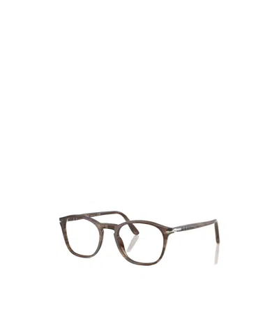 Persol Full Frame Plain Mirror In Brown