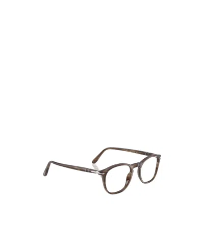 Persol Full Frame Plain Mirror In Brown