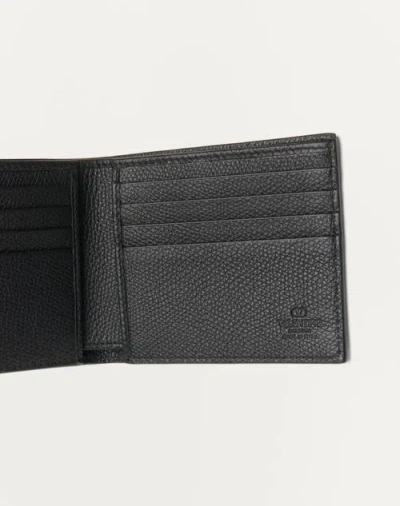 Valentino Vlogo Signature Billfold Black Leather Wallet