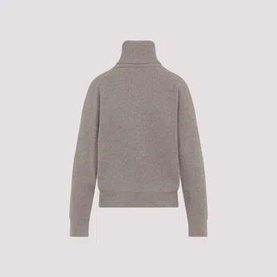 Brunello Cucinelli Wool Cashmere Silk Pullover In Gray