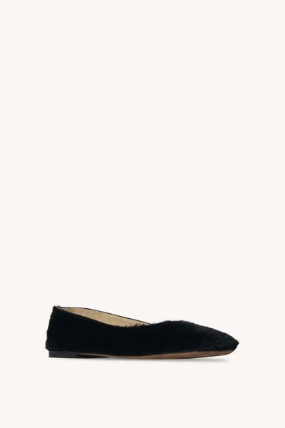 The Row Fur Ballet Flats