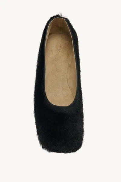 The Row Fur Ballet Flats