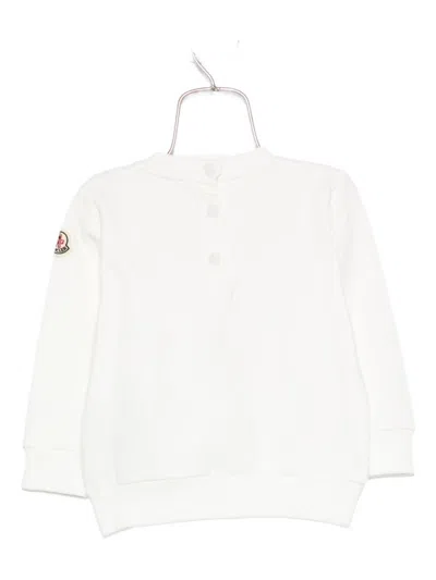 Moncler Long Sleeve Sweatshirt In White