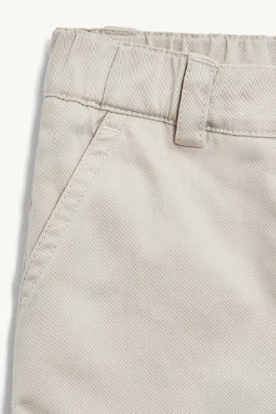 Moncler Cotton Gabardine Trousers In Neutral