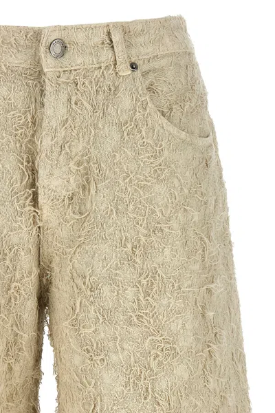 Haikure 'becky Fur Denim' Shorts In Brown