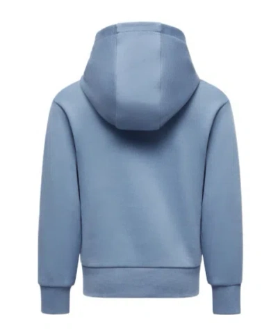 Moncler Sweat À Capuche En Coton À Logo In Blue